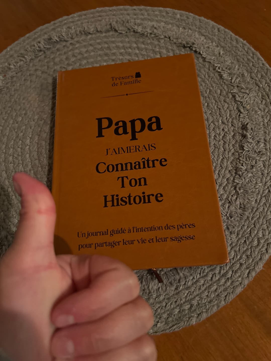Customer photo review of Journal Guidé – Les Souvenirs de Papa