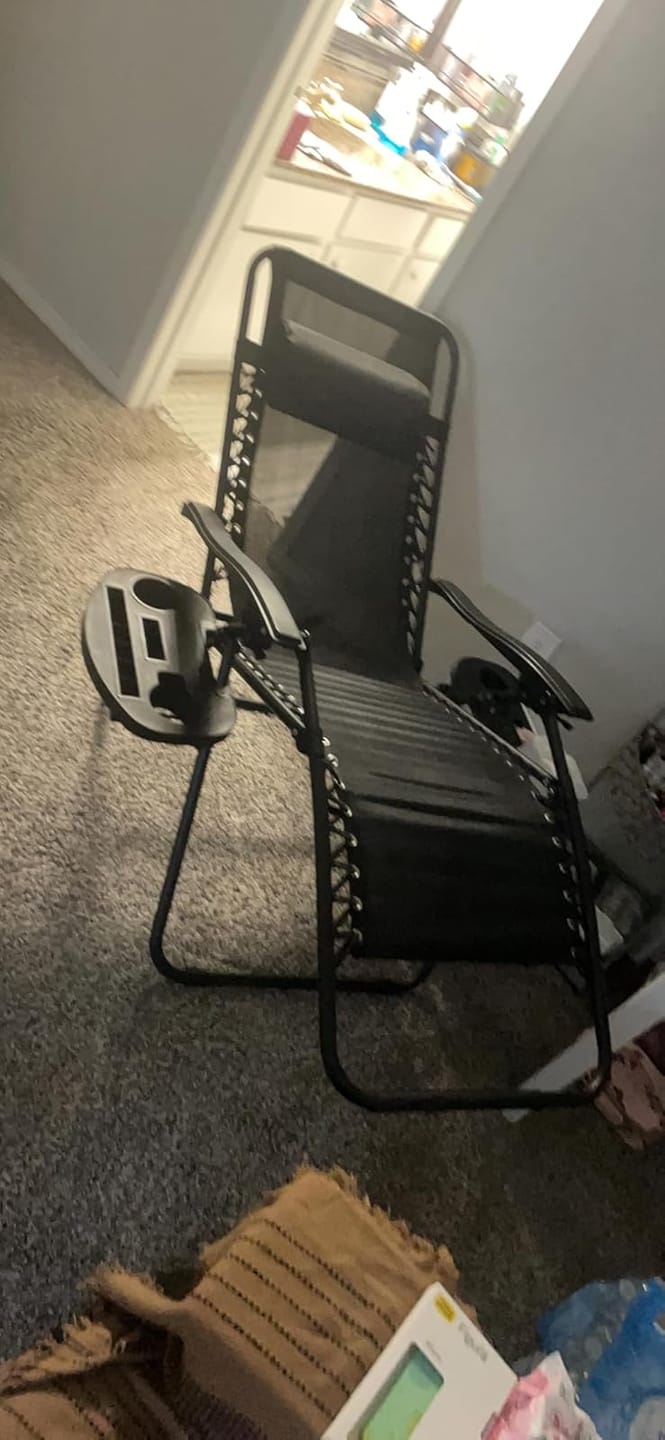 Customer photo review of Zero Gravity Reclining Patio Chairs – 2 Set
