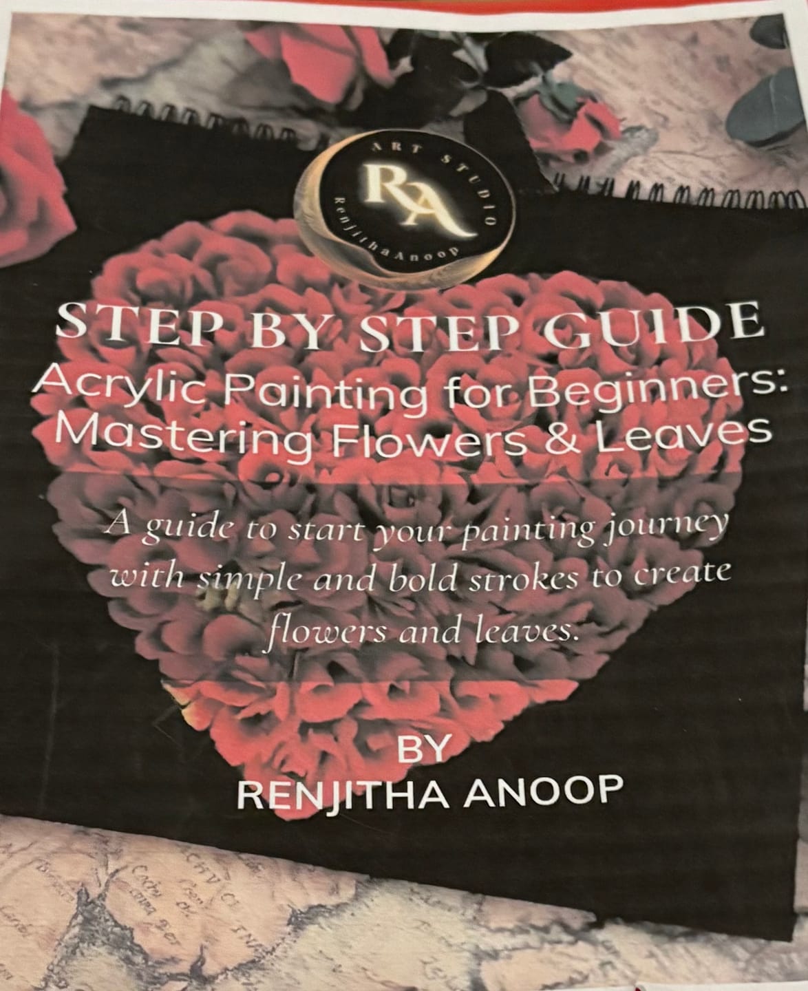 Customer photo review of Mastering Flowers and Leaves – Step-by-Step Acrylic Painting eBook for Beginners