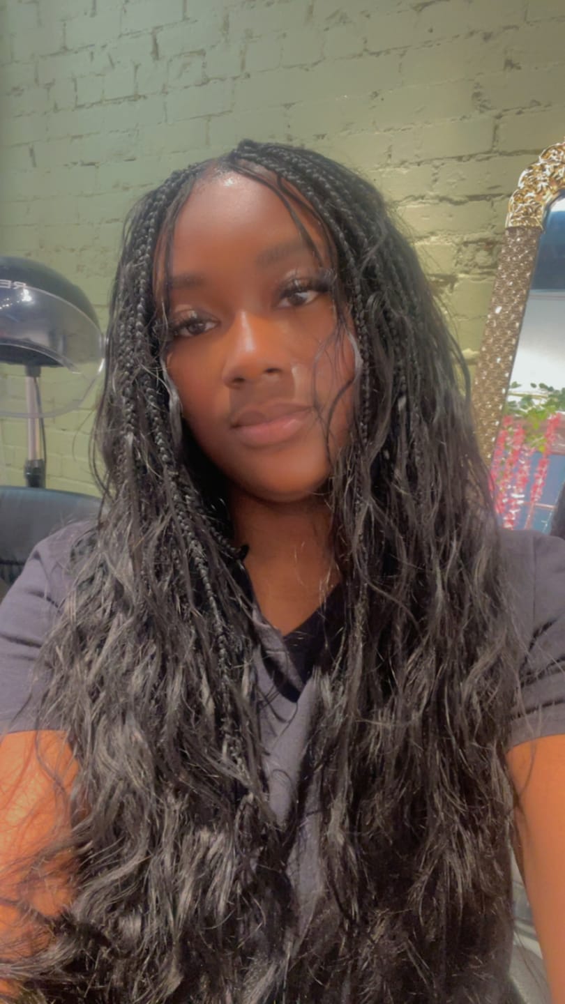 Customer photo review of Body Wave Human Hair Bundles Natural Color