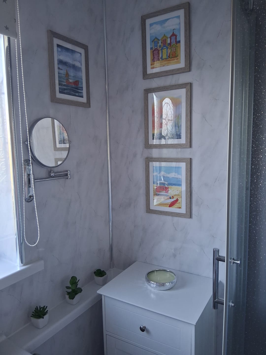 Customer photo review of 8mm Lightning Marble Wall Panel 2.6M