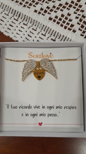Customer photo review of Collana Angelo mio l'originale ✦ Incidi il nome del tuo Angelo