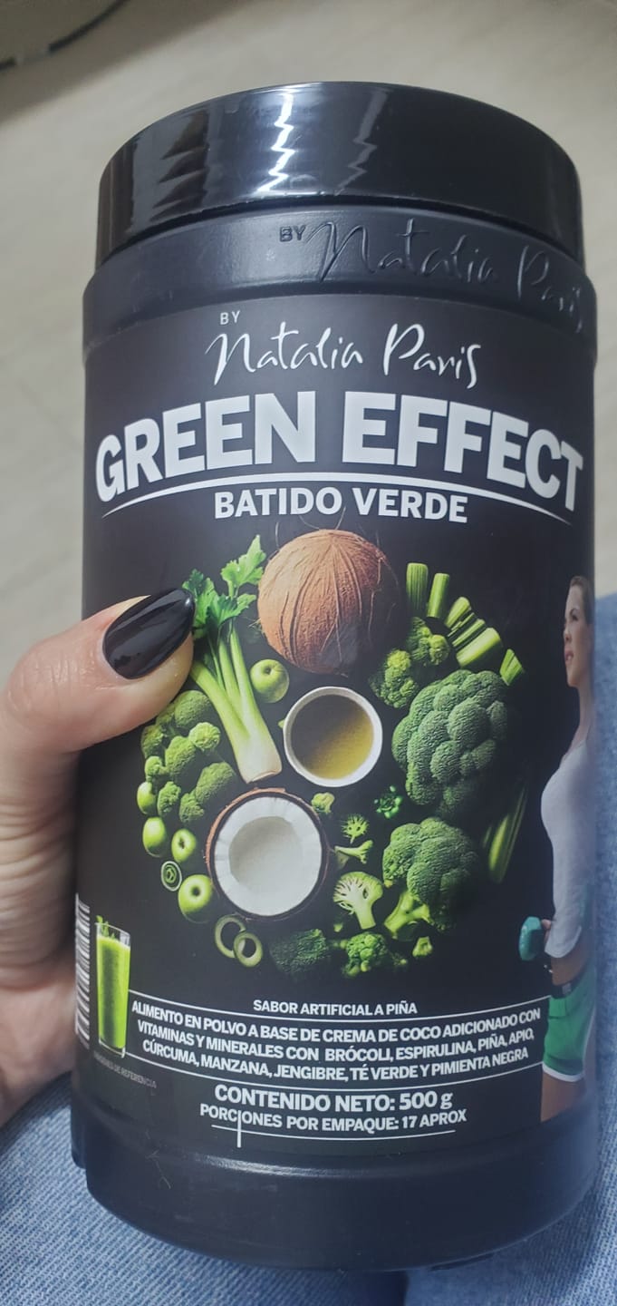 Customer photo review of Batido Verde Quemador Green Effect by Natalia Paris x 500 g
