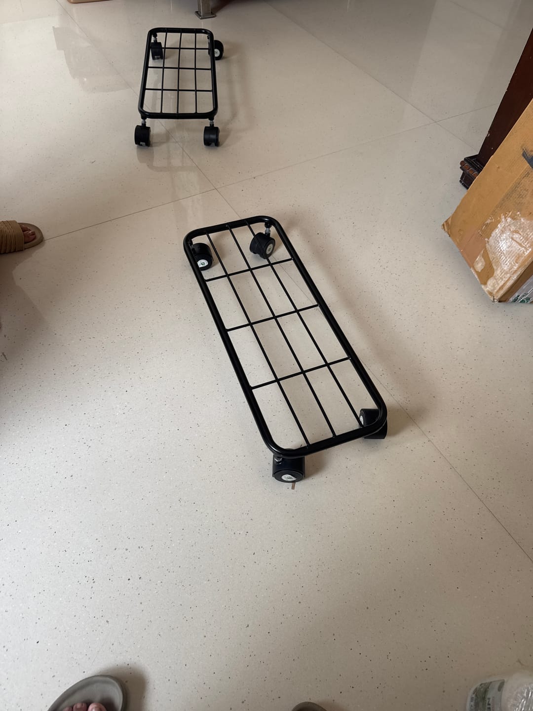 Customer photo review of TryGreen Ivy Wheel Rolling Plant Stand for Planters