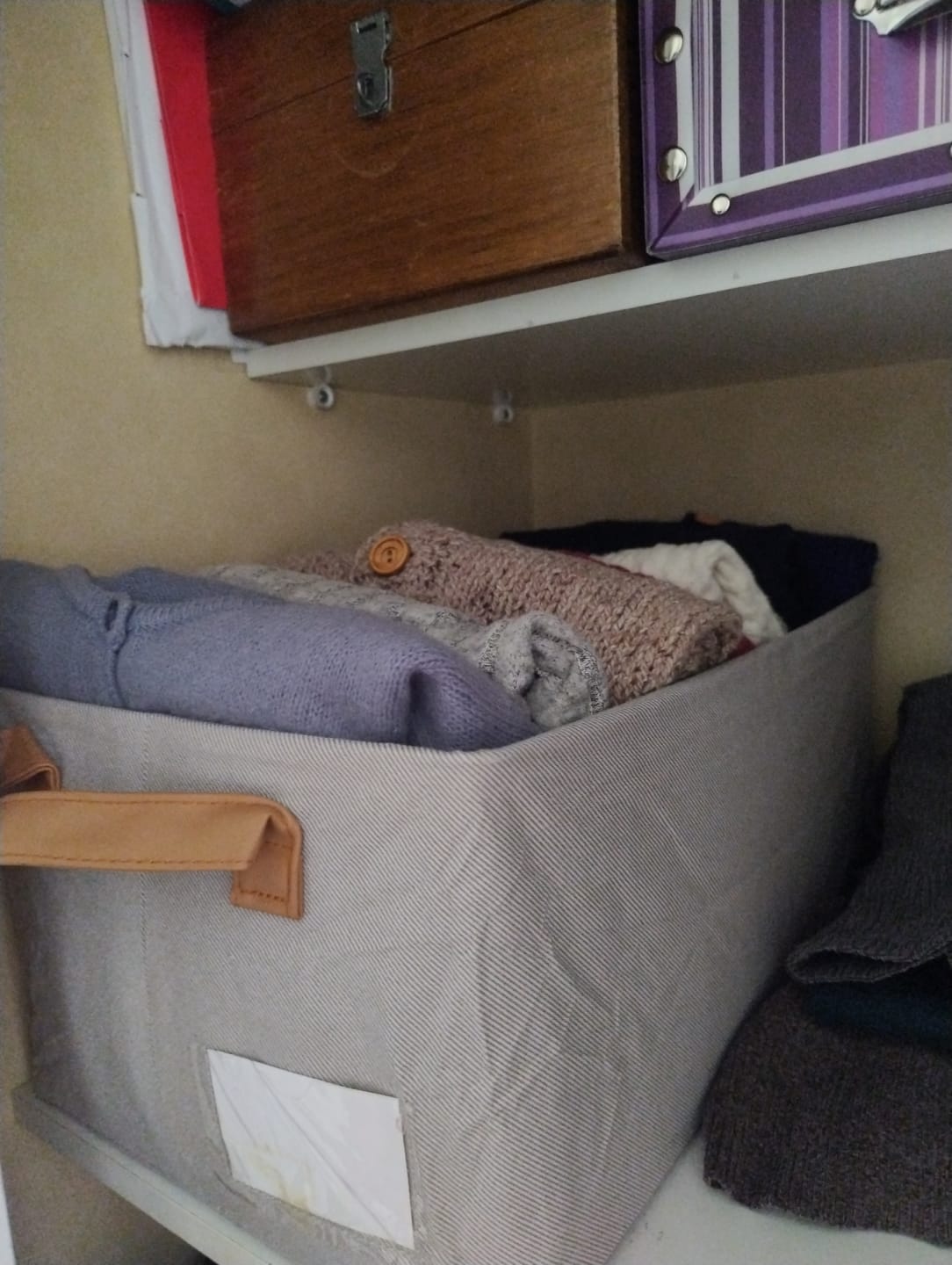 Customer photo review of Pack 3 Bolsas Organizador Ropa Caja Plegable Con Asa Almacenamiento