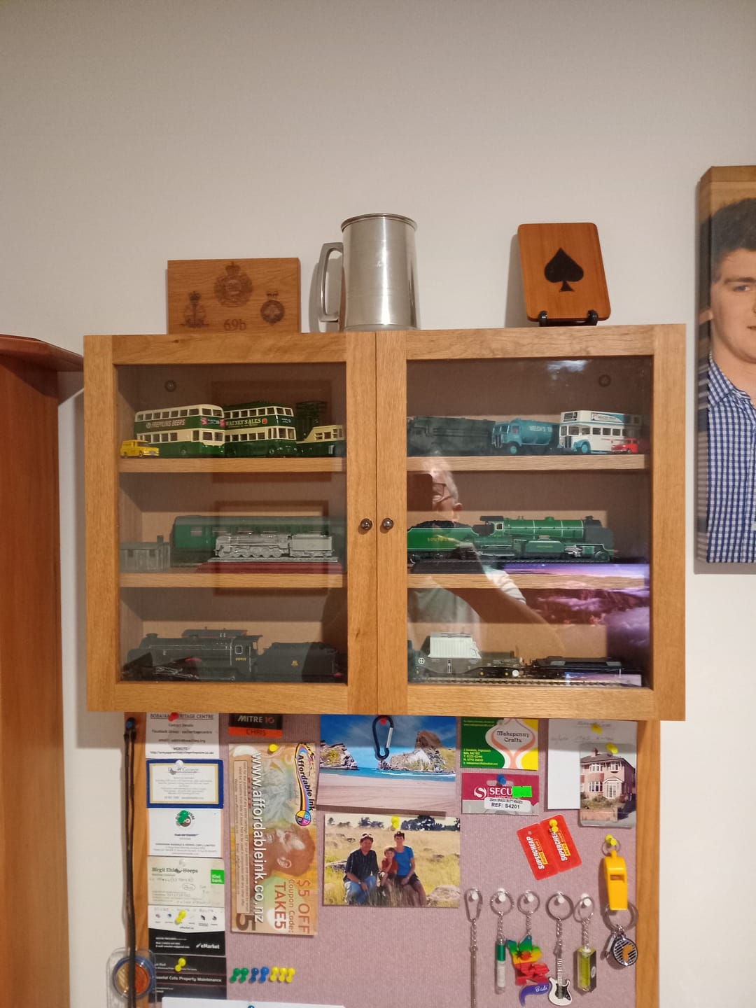 Customer photo review of Solid Brass Fixed Pin Butt hinge for cabinets 38mm high