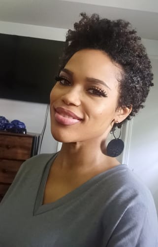 Customer photo review of Flora Gray Prescription Colored Contact Lenses