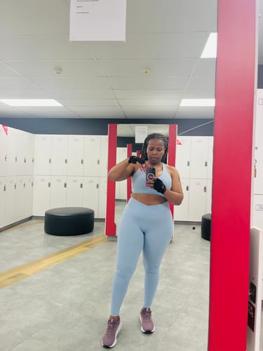 Customer photo review of All Day Workout High Impact Bra