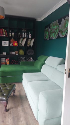 Customer photo review of Fabric Paint -- Green