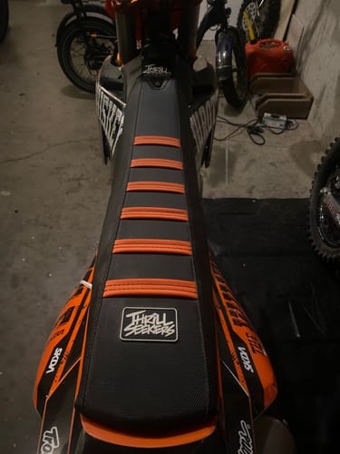 Customer photo review of Custom Seat Cover: 2024 KTM 250 SX-F