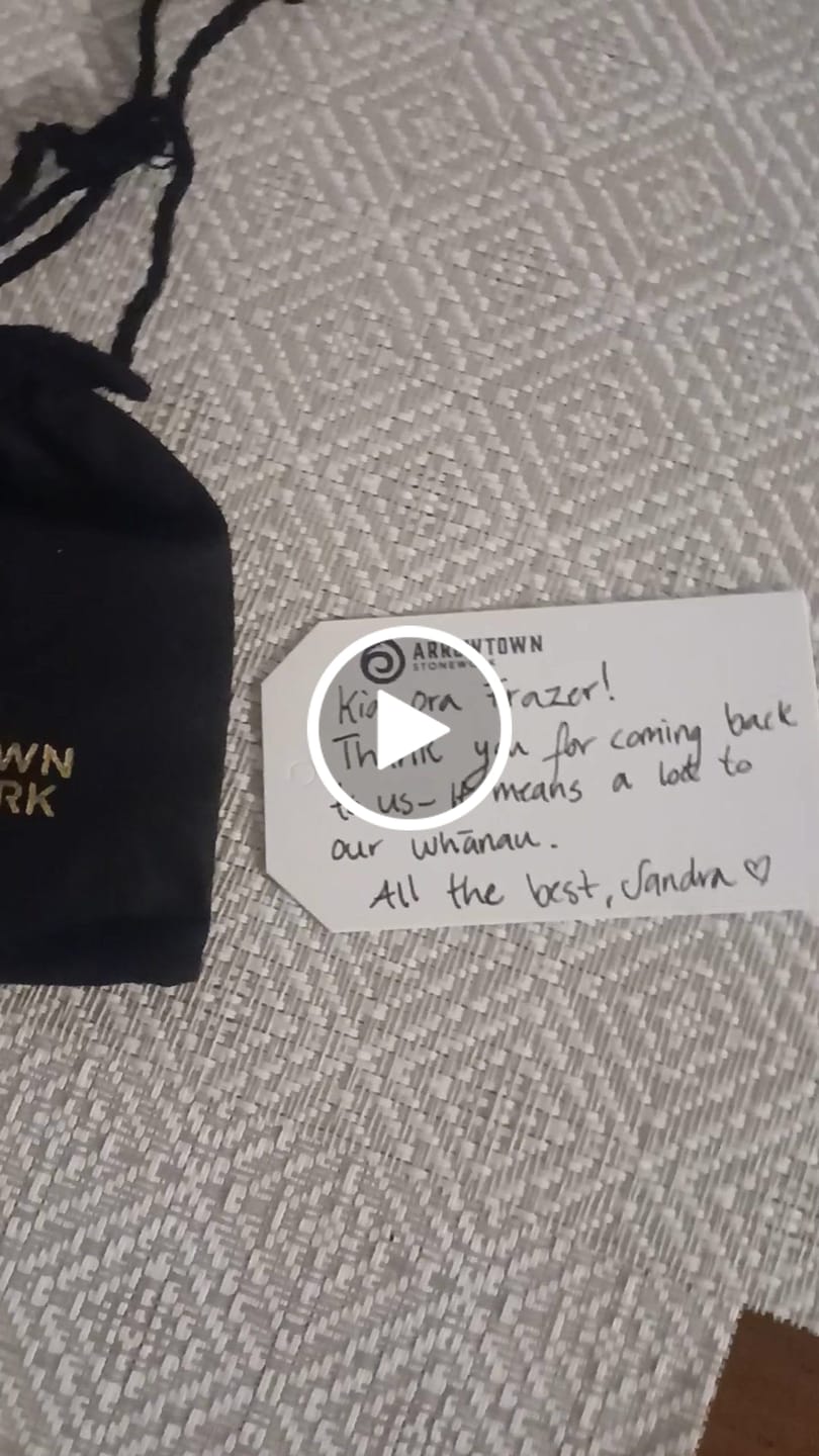 Customer video review of Engraved Greenstone Bracelet