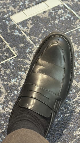 Customer photo review of Penny Loafer - Solid Black Leather (Brava Sole)
