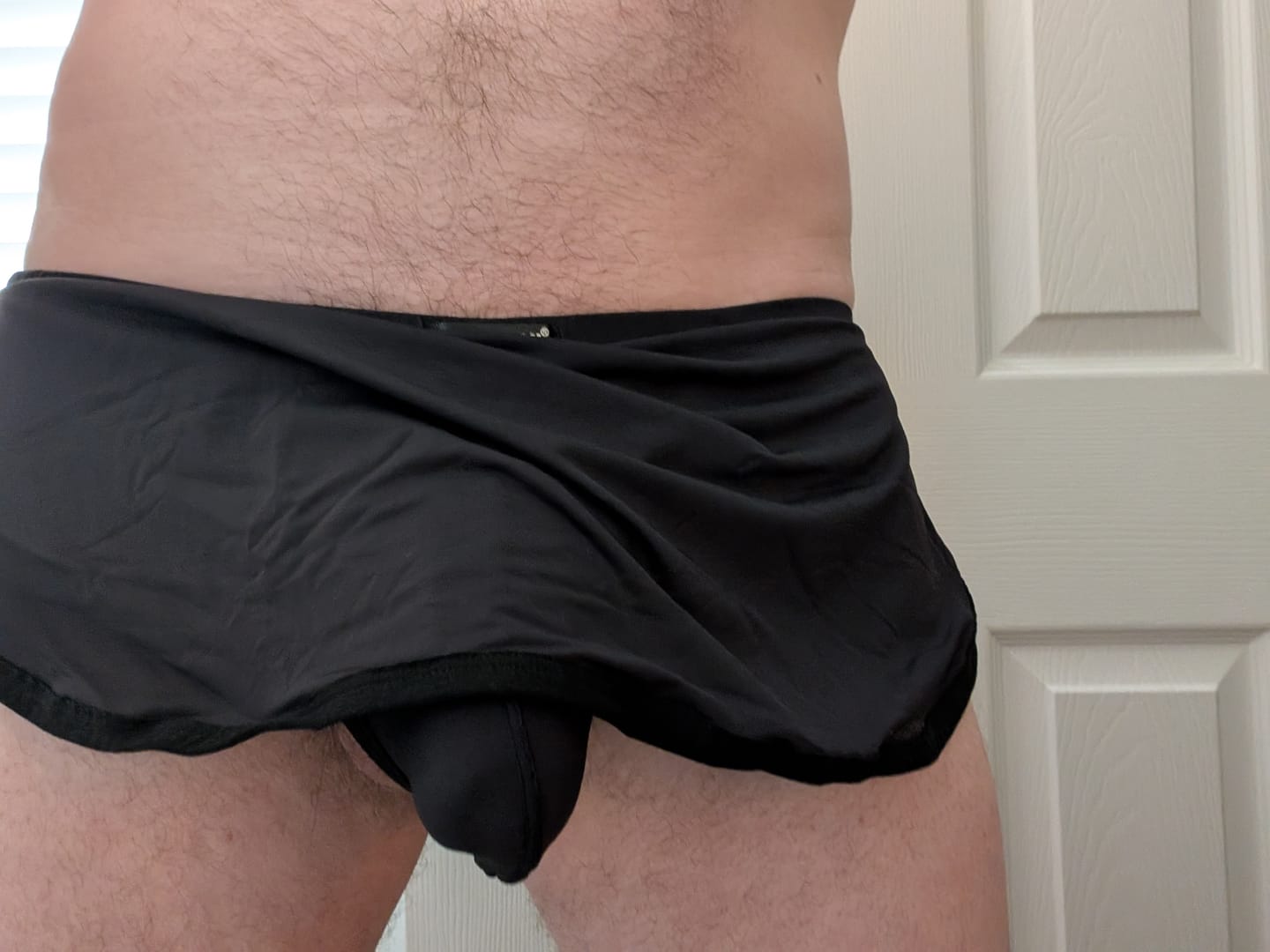 Customer photo review of Men's Sexy Side Split  Boxers With Support Pouch