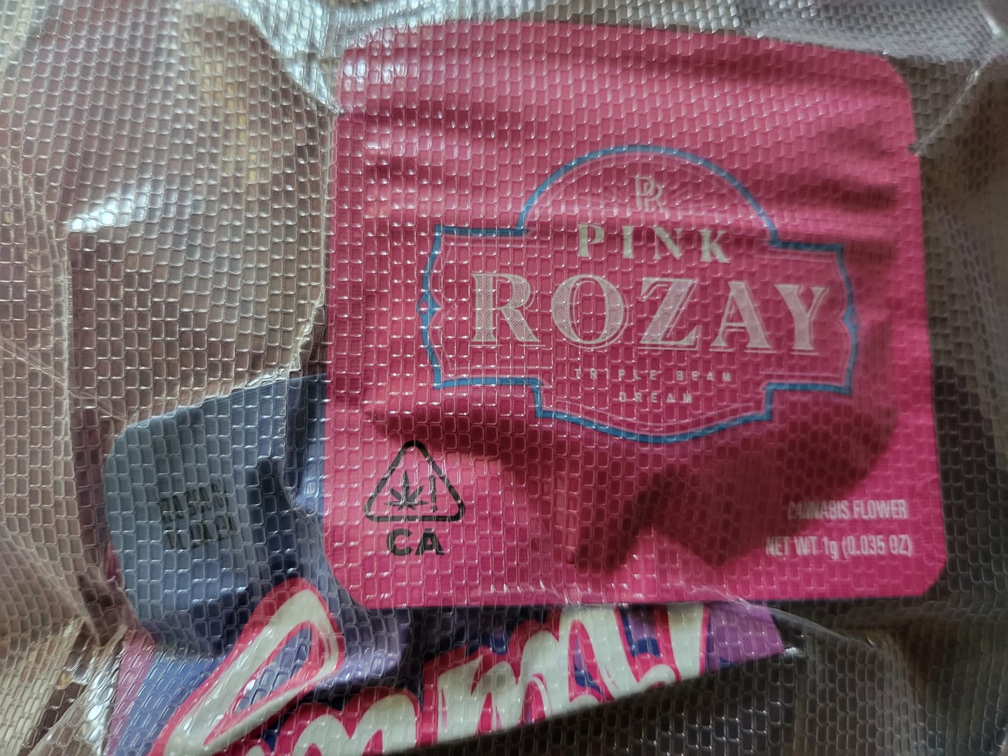 Customer photo review of 1g THC-A Pink Rozay Hybrid