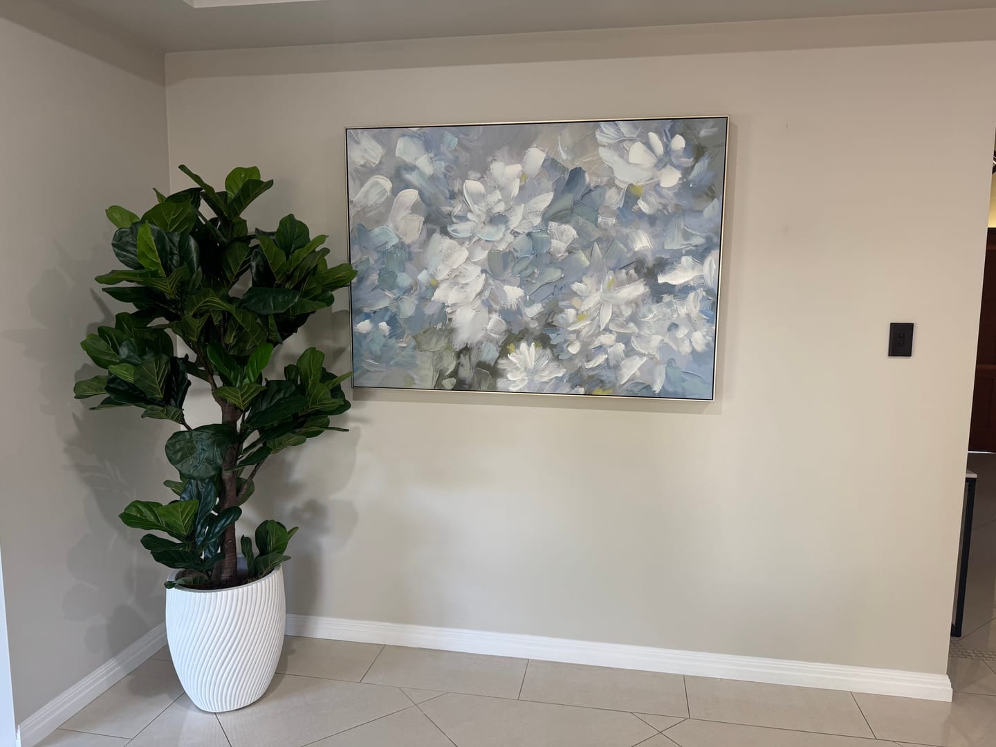 Customer photo review of Hydrangea Haven Canvas In Antique Silver Frame