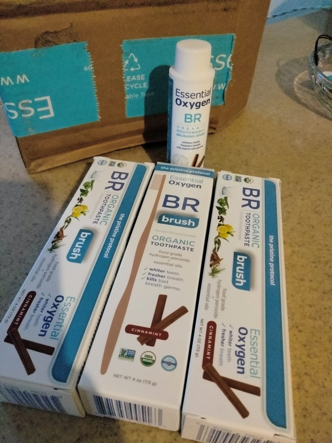 Customer photo review of Organic Low Abrasion Toothpaste | Cinnamint