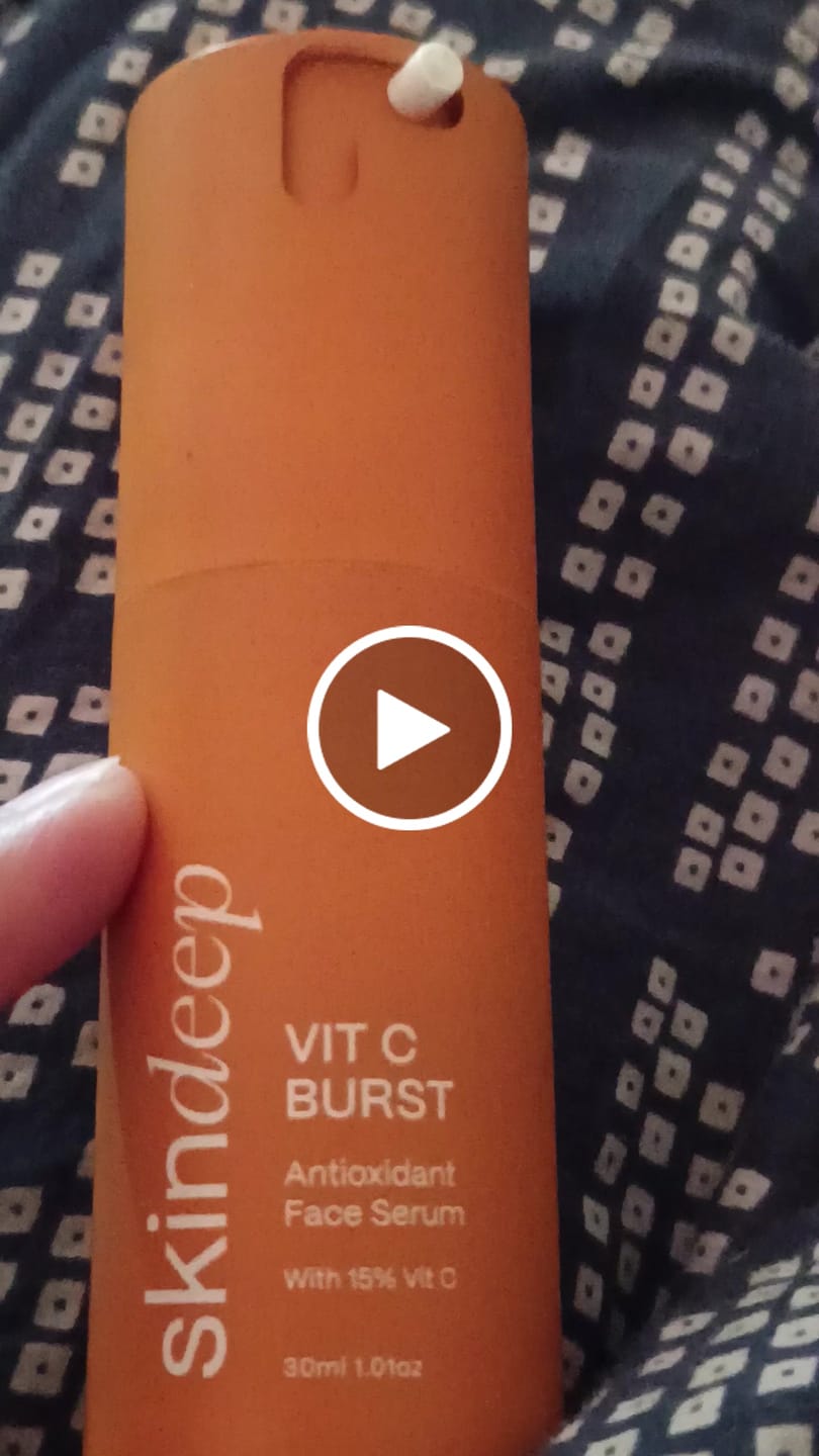Customer video review of Vit C BURST - Antioxidant Face Serum