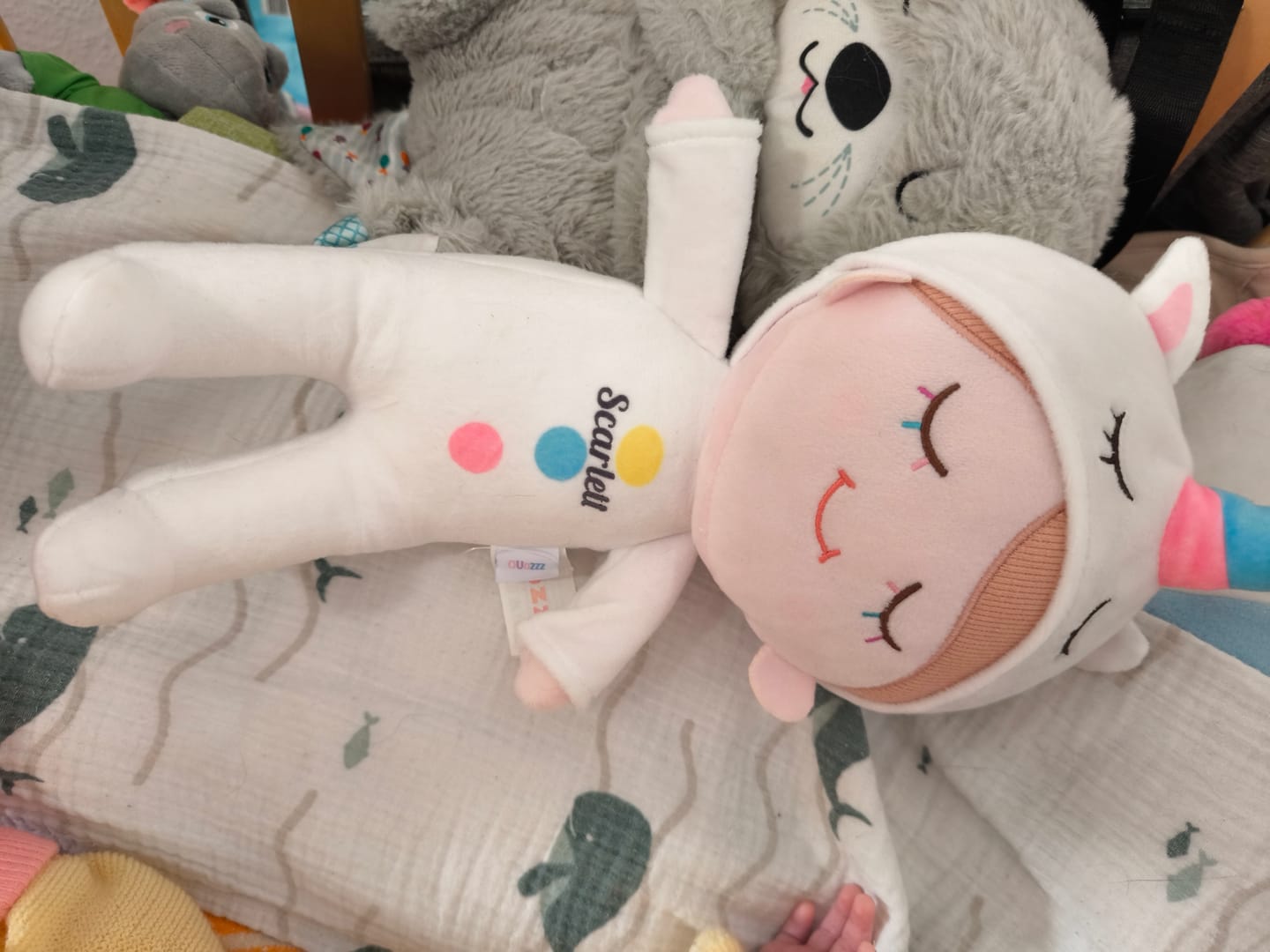 Customer photo review of Schlafende Kuschel Babypuppe mit beruhigenden Geräuschen