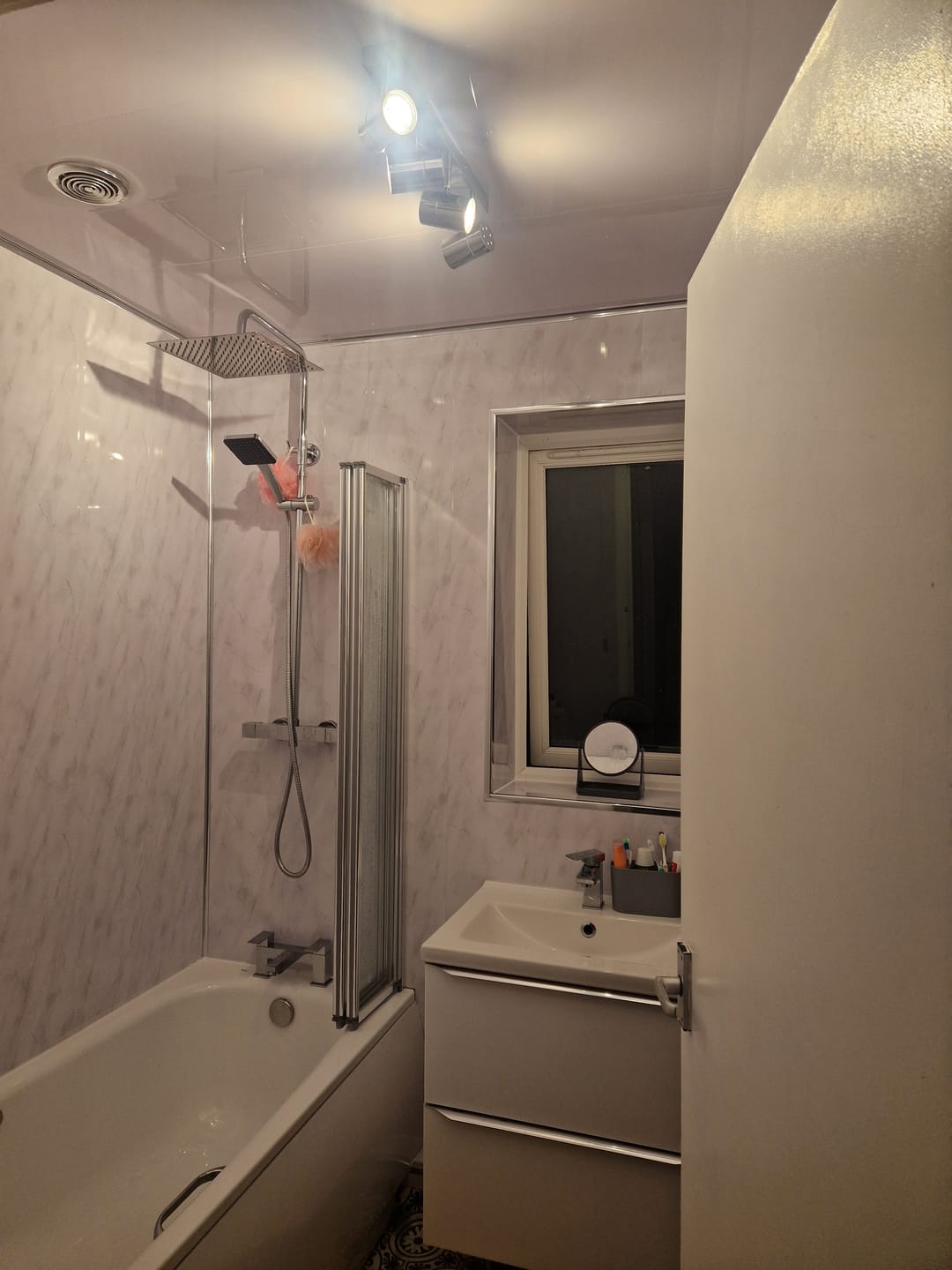 Customer photo review of 8mm Lightning Marble Wall Panel 2.6M