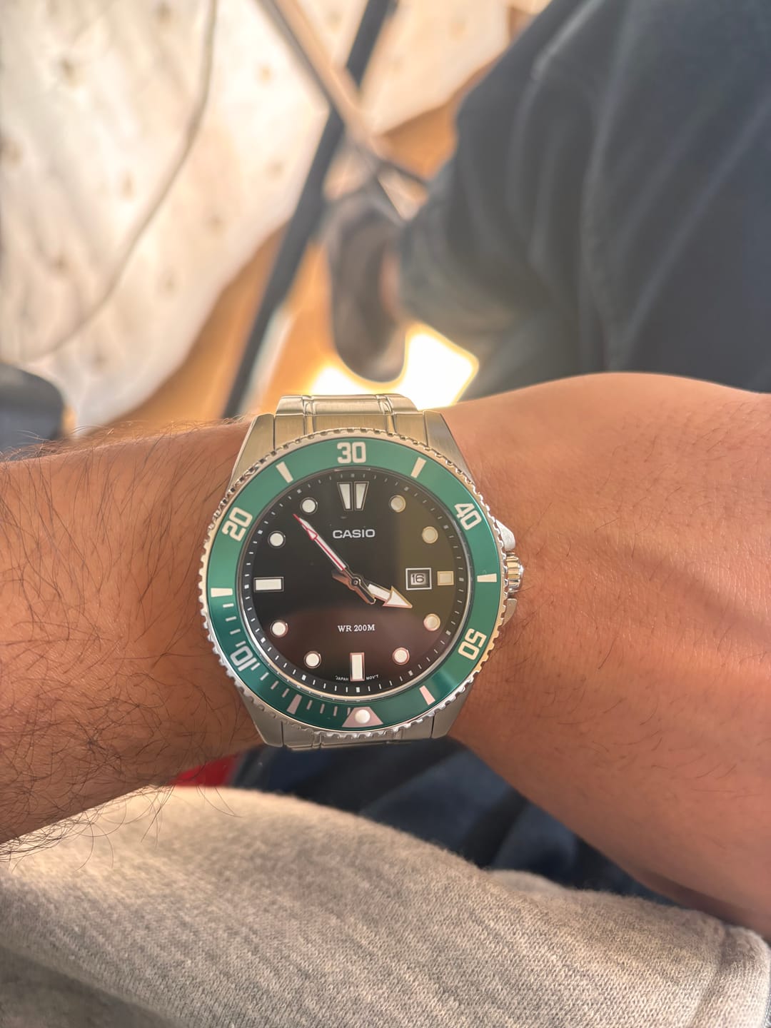 Customer photo review of Reloj Casio Submariner Marlin Duro MDV-107D-3AV Kermit Buceo