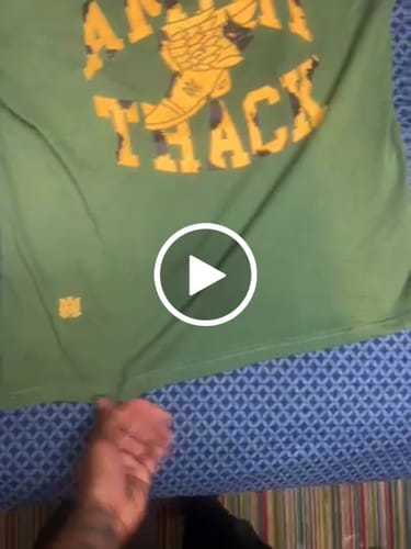 Customer video review of AMIRI Wing shoe graphic print T-shirts