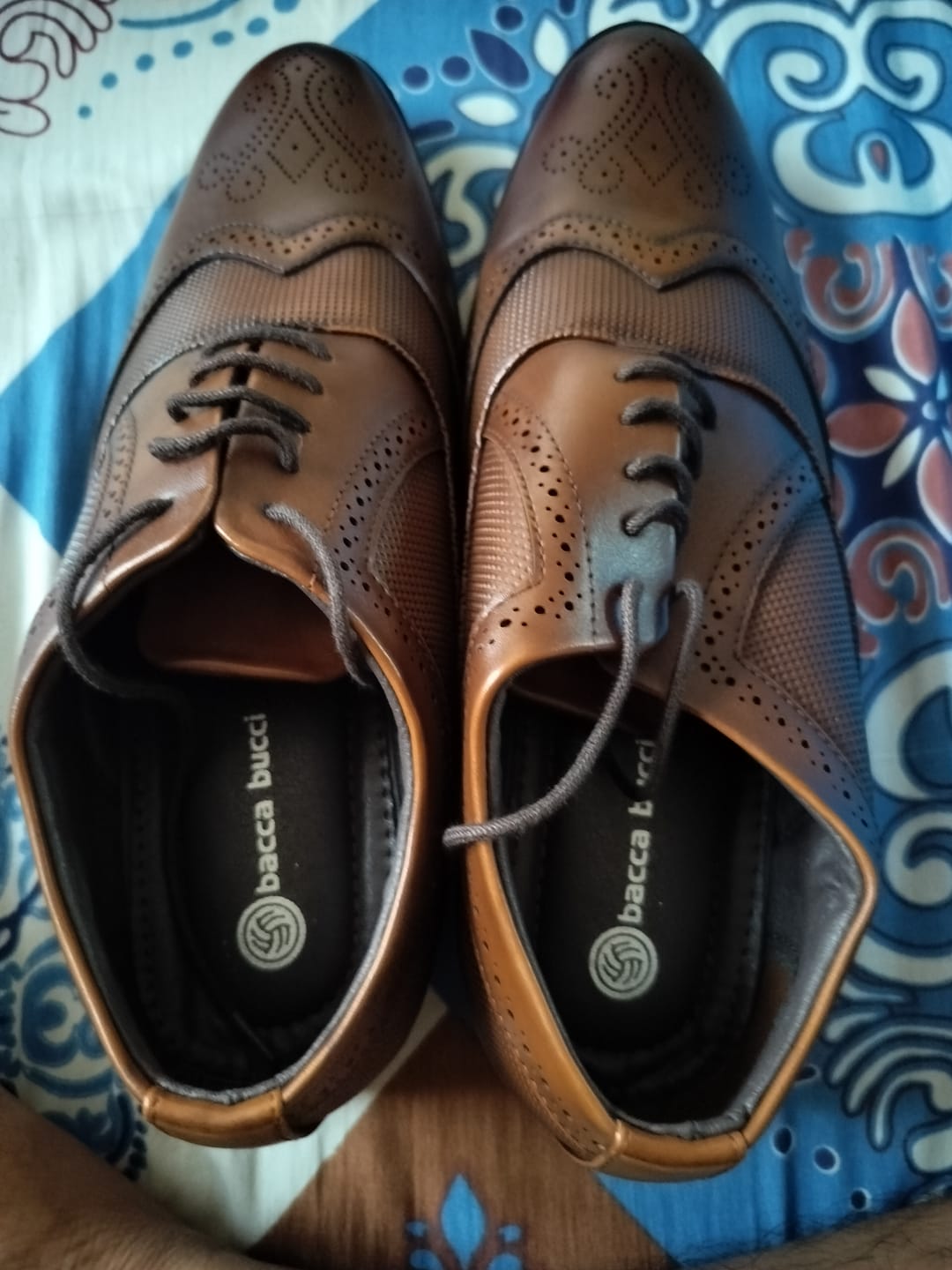 Customer photo review of Bacca Bucci VICTORIA Formal Shoes with Superior Comfort | All Day Wear Office Or Party Lace-up Shoes