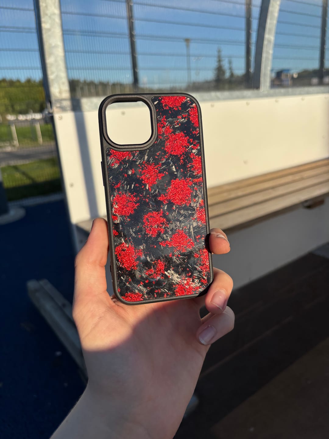 Customer photo review of Forged Carbon Red