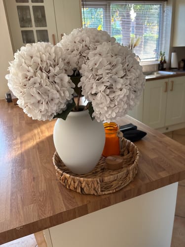 Customer photo review of Ella Vase - Matt White