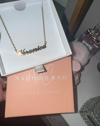 Customer photo review of Personalized Name Necklace