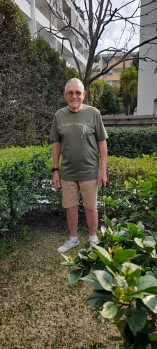 Customer photo review of No Golf Today T-Shirt