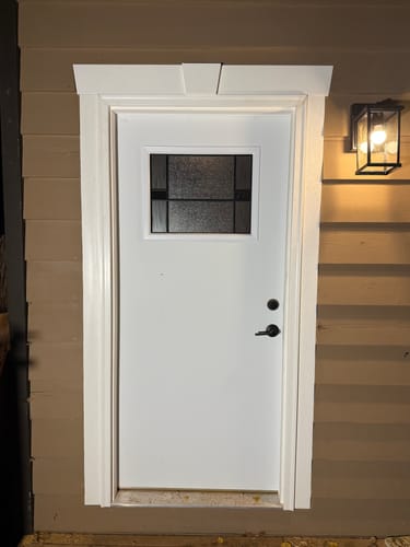 Customer photo review of Dexter Glass and Frame Kit (Craftsman)