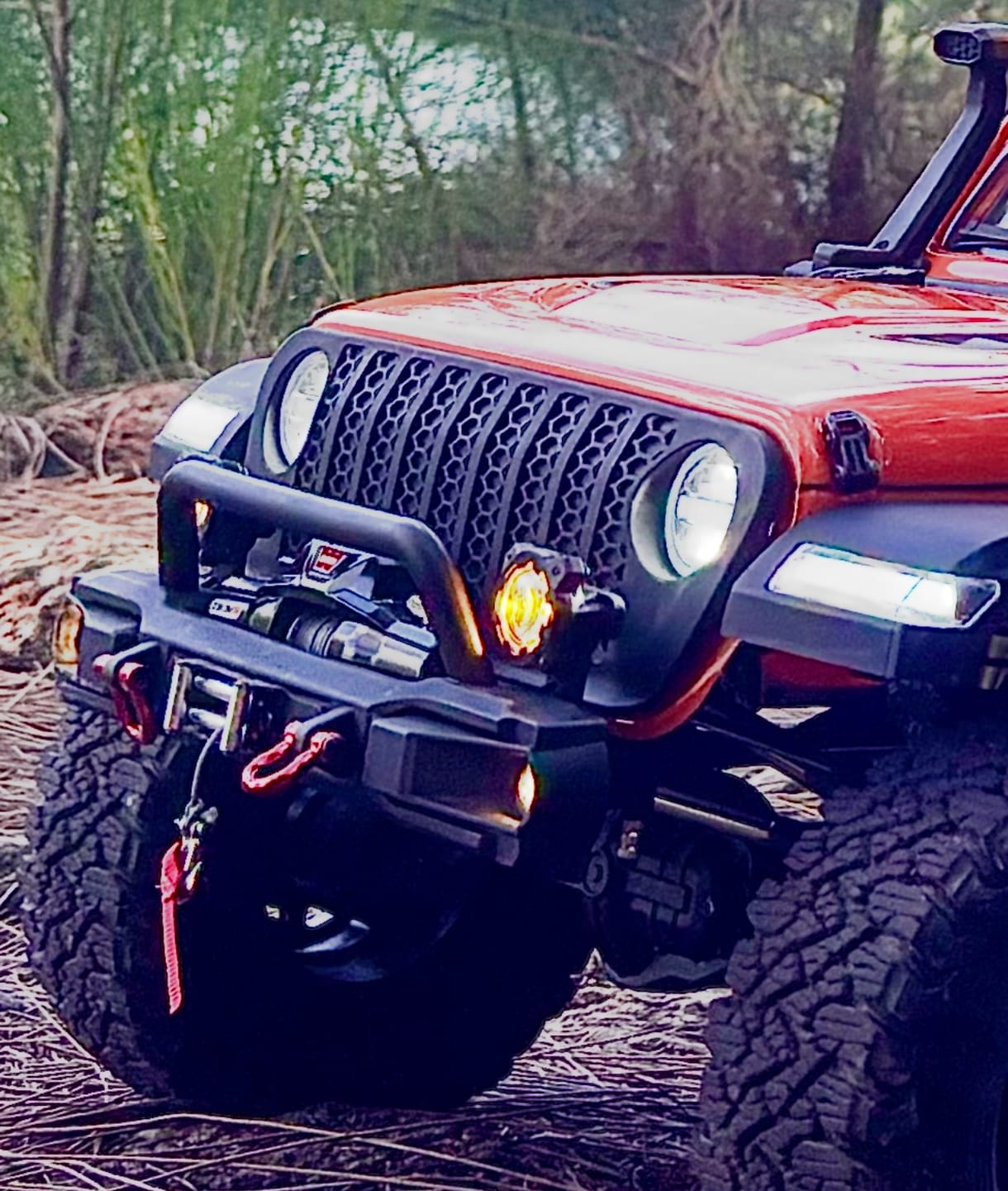 Customer photo review of Front Bumper Spotlight For JK07Pro