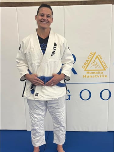 Customer photo review of Core White Brazilian Jiu Jitsu Womens BJJ Gi