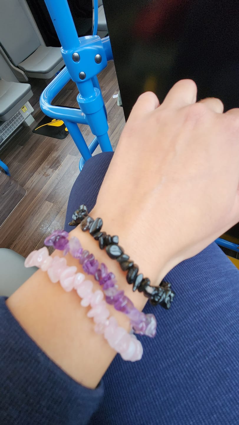 Customer photo review of Rose Quartz (gemmy) Bracelet