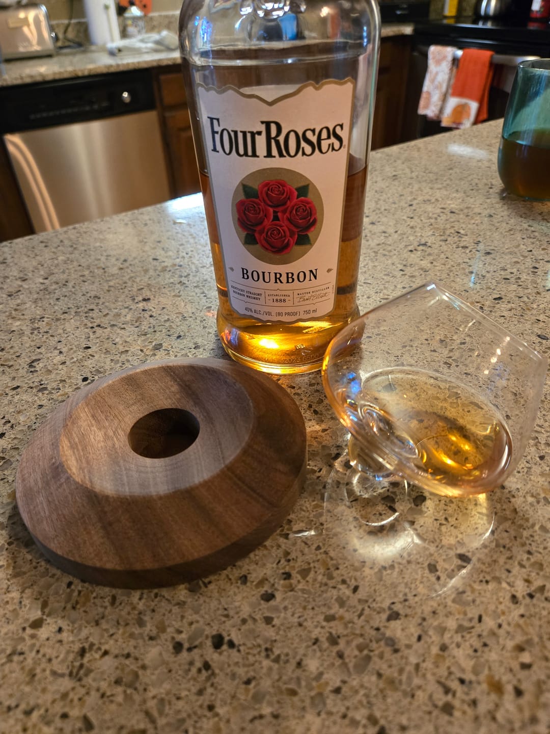 Customer photo review of Aequilibrium Wooden Coasters