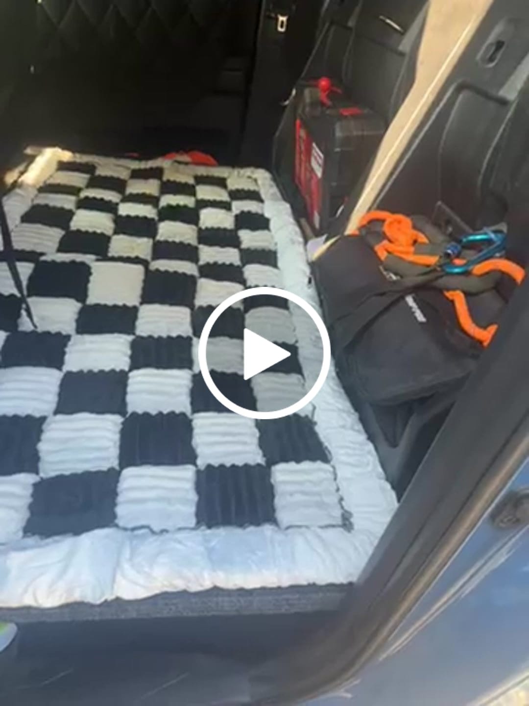 Customer video review of Plush Backseat Dog Bed (Made For The Hard Bottom Car Seat Cover)