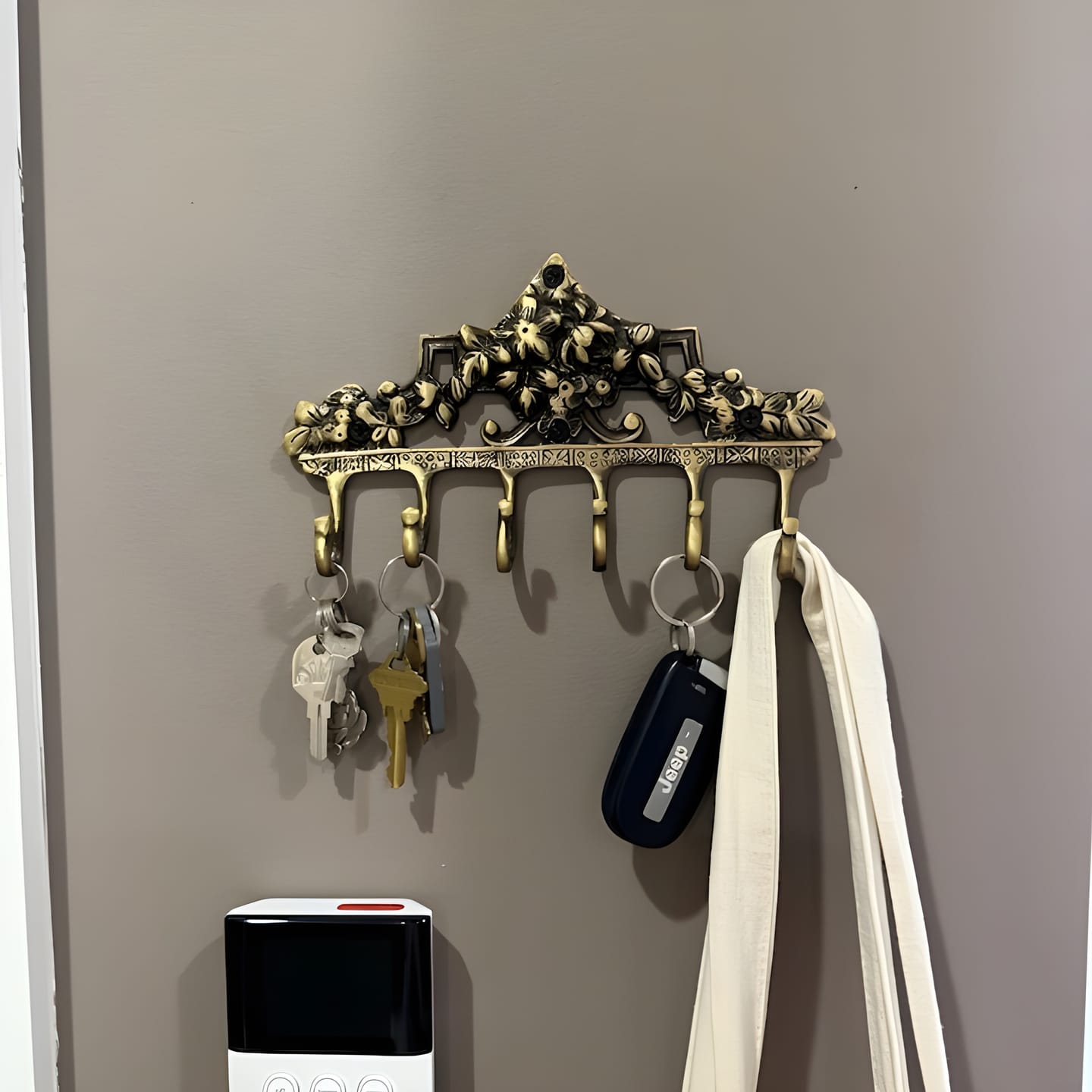 Customer photo review of Victorian Hook - Antique Brass