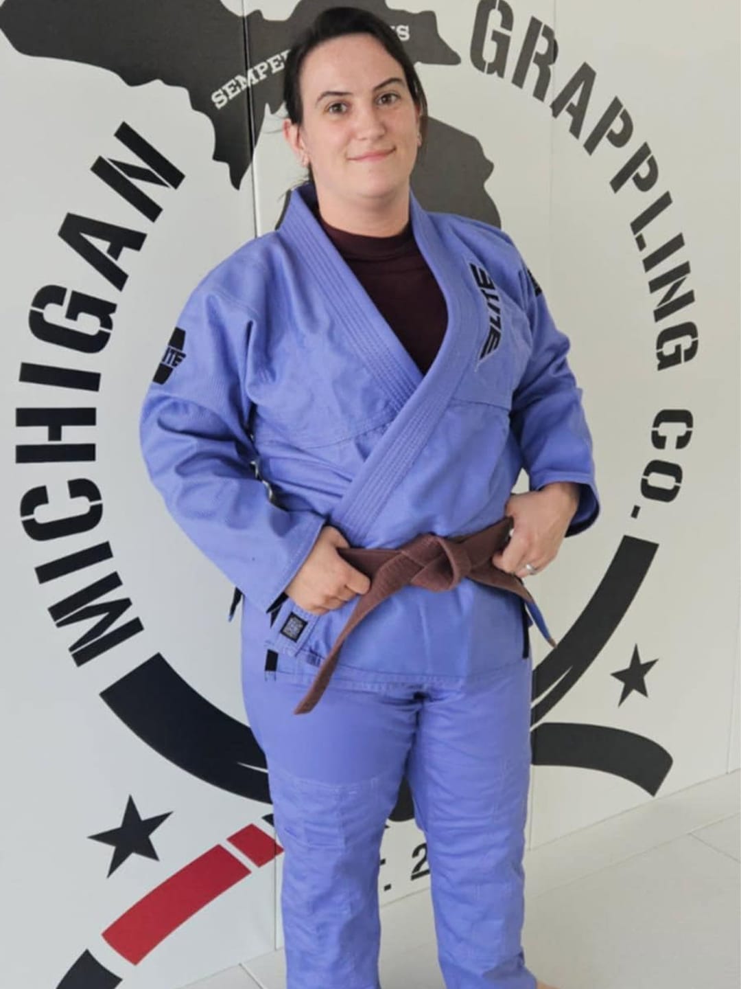 Customer photo review of Core Purple Brazilian Jiu Jitsu Womens BJJ Gi