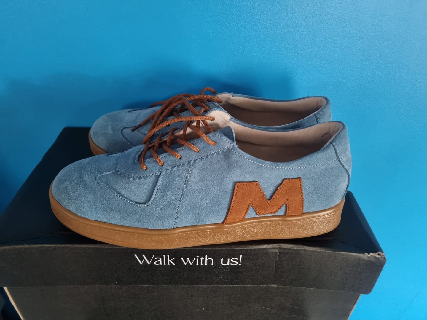 Customer photo review of "Funky sneakers, Sky Blue"