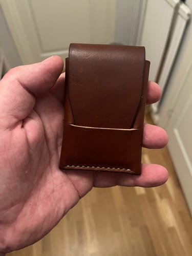 Customer photo review of Slimmad plånbok i äkta läder