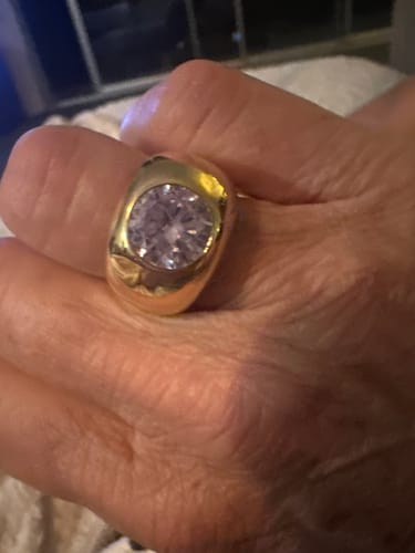 Customer photo review of SOLITAIRE COCKTAIL RING