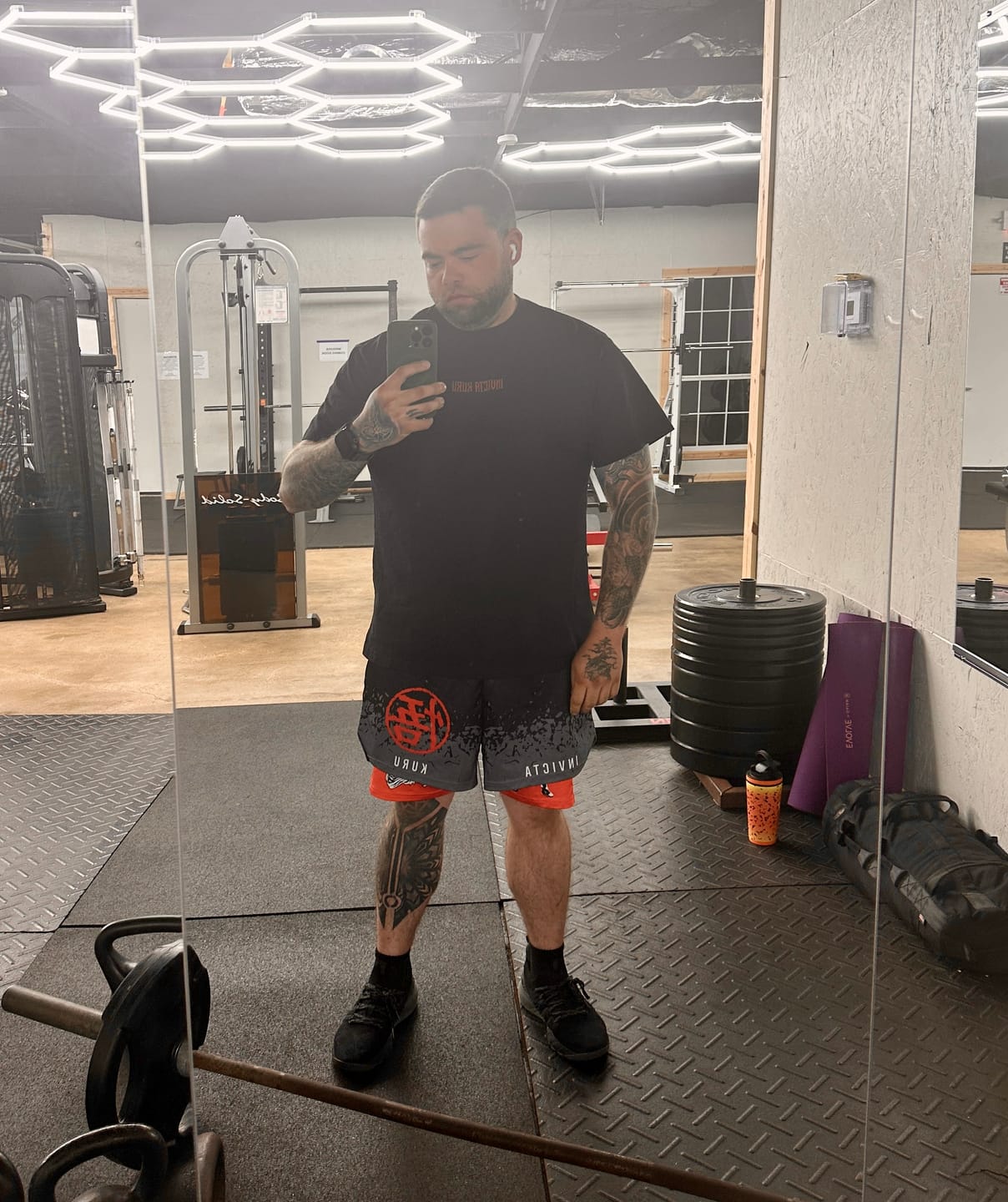 Customer photo review of Nebula Warrior Performance Shorts