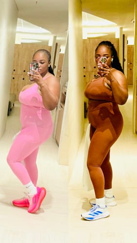 Customer photo review of 2-Piece Green Activewear Set For Women