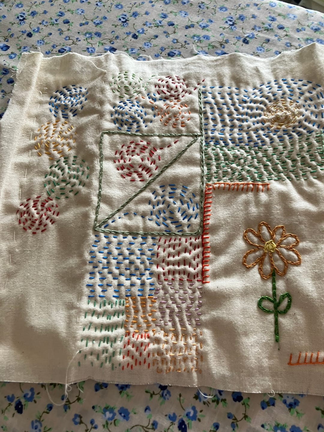 Customer photo review of 5 Metres Premium 100% Cotton Calico- 144cm Wide