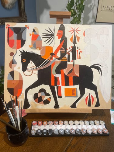 Customer photo review of Masked Equestrian