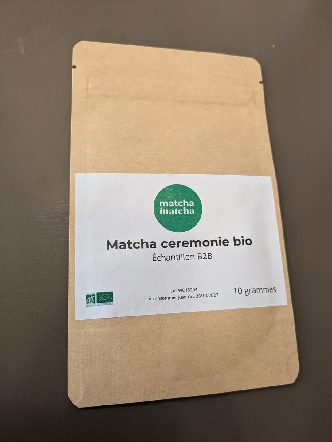 Customer photo review of Matcha cérémonie bio 10g (échantillon)