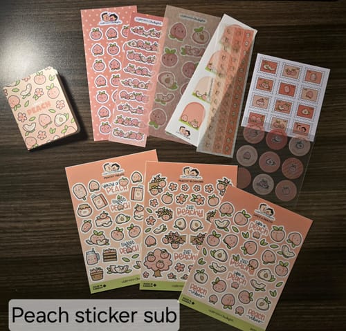 Customer photo review of (INTERNAL USE) Sticker Subscription - JUST PEACHY