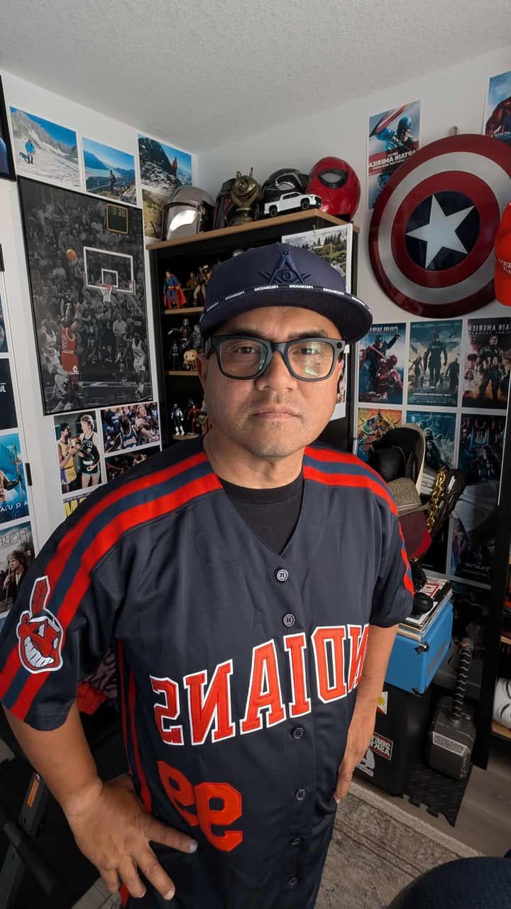 Customer photo review of Ricky Vaughn Wild Thing Indians Baseball Jersey