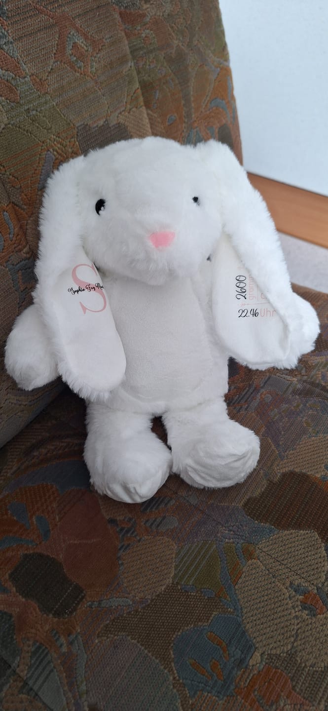 Customer photo review of Zur Geburt - Kinder-Stoffhase