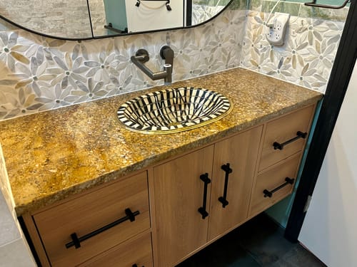 Customer photo review of Belgian Floating Vanity (Latest Model) - 2nd Generation (24"-84")